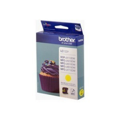 Brother LC-123Y yellow original ink cartridge