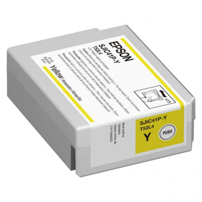 Epson SJIC42P-Y C13T52M440 for ColorWorks, yellow original ink cartridge