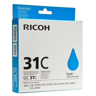 Ricoh GC-31C 405689 cyan original ink cartridge