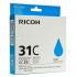 Ricoh GC-31C 405689 cyan original ink cartridge
