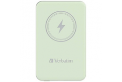 Verbatim 32241 power bank with wireless charging, 5V, 5 000mAh, green