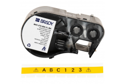 Brady M4C-375-595-YL-BK / 170844, 9.53 mm x 7.62 m, Vinyl, black text / yellow tape