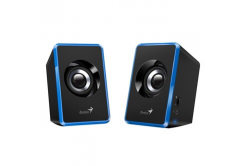 Genius speakers SP-U125, 2.0, 3W, blue, volume control, 3.5 mm jack (USB), 150Hz-20kHz