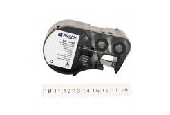 Brady M4C-318-498 / 170783, 8.08 mm x 4.88 m, Vinyl, black text / white tape