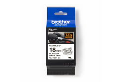 Brother TZ-FX241 / TZe-FX241 Pro Tape, 18mm x 8m, black text/white tape, original tape