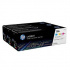 HP 128A CF371AM, cyan/magenta/yellow (cyan/magenta/yellow) original toner