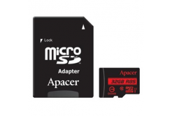 Apacer memory card Secure Digital Card V10, 32GB, micro SDHC, AP32GMCSH10U5-R, UHS-I U1 (Class 10), with adapter