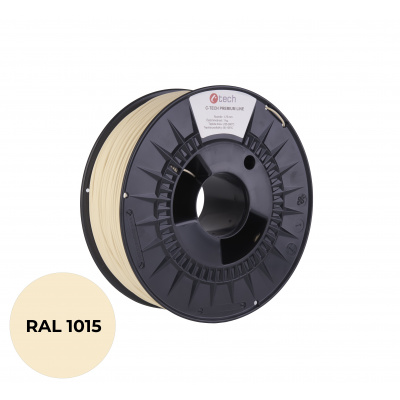 C-Tech 3DF-P-PETG1.75-1015 3D filament, PREMIUM LINE, PETG, RAL1015, 1,75mm, 1000g, Light ivory