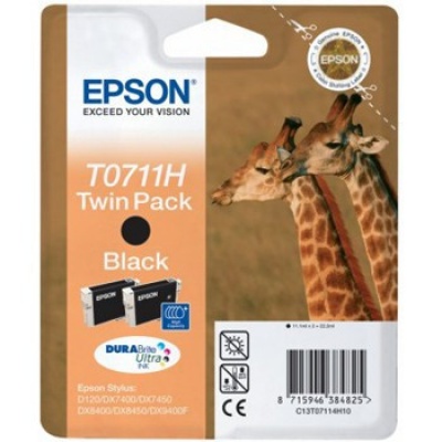 Epson C13T07114H10 black dualpack original ink cartridge