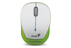 Genius Mouse Micro Traveler 9000R V3 31030132102, 1200DPI, 2.4 [GHz], optical, 3 buttons, wireless, white-green, built-in battery, universal