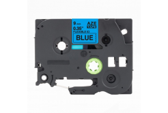 Compatible tape Brother TZ-FX521 / TZe-FX521, 9mm x 8m, flexi, black text / blue tape