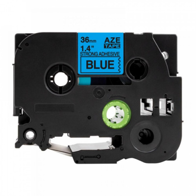 Compatible tape Brother TZ-S561 / TZe-S561, 36mm x 8m, extr.adh. black text / blue tape