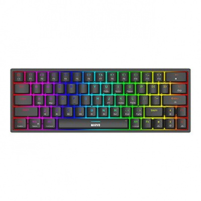 Marvo SHOGO 63, keyboard US, gaming, wired (USB), black, mechanical, backlight