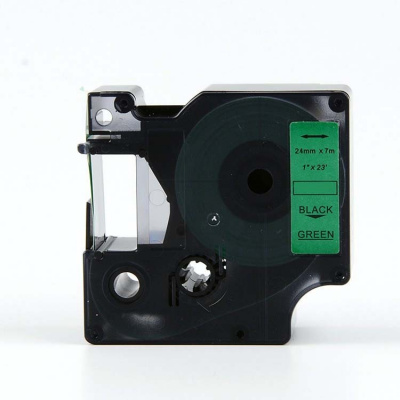 Dymo 53719, S0720990, 24mm x 7m, black / green, compatible tape