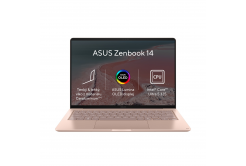 ASUS Zenbook 14/UX3480AA-OLED284W/U5-325/14"/WUXGA/16GB/512GB/Intel int/W11H/Pink/2R