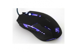 E-blue Mouse Auroza G EMS607BKAA-IU, 3000DPI, optical, 6tl., wired USB, black