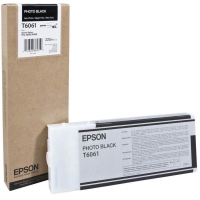 Epson original ink cartridge C13T606100, photo black, 220ml, Epson Stylus Pro 4800, 4880