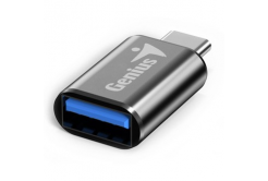 Genius USB 32590002400 adapter, (3.0), USB C male - USB A female, black, USB 3.0, up to 5Gbps