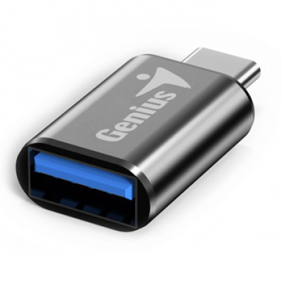 USB redukce, (3.0), USB C samec - USB A samice, černá, Genius USB 3.0, až 5Gbps