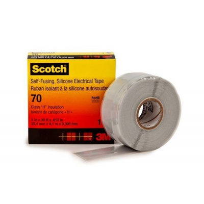 3M 70 Scotch Self-welding silicone tape, 25 mm x 9,1 m