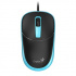 Myš drátová, Genius DX-123, černo-modrá, optická, 1200DPI