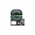 Epson HTC12GW, 12mm x 8m, black text / green tape, compatible tape