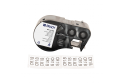 Brady M4-141-499 / 170807, 25.40 mm, Nylon, black text / white tape