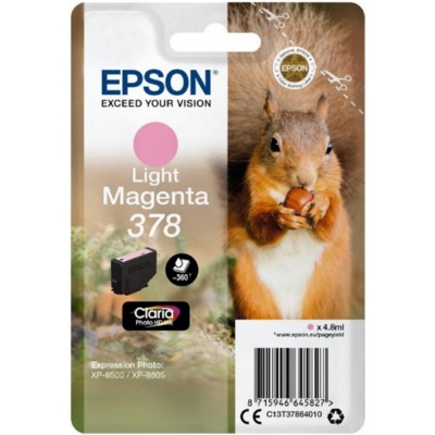 Epson original ink cartridge C13T37864010, light magenta, 4.8ml, Epson Expression Photo XP-8500, XP-8505