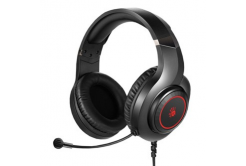 A4Tech Bloody G220, Headset with microphone, without volume control, black, Gaming headset, backlighted type 3.5 mm jack + USB