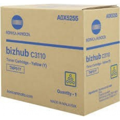 Konica Minolta TNP-51Y yellow original toner