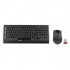 A4Tech 9300F, keyboard set with wireless optical mouse, AAA, CZ/US, classic, 2.4 [GHz], wireless, black