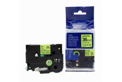 Compatible tape Brother TZ-C61/TZe-C61, signal 36mm x 8m, black text/yellow tape