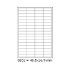 Self-adhesive labels 48,5 x 16,9 mm, 68 labels, A4, 100 sheets
