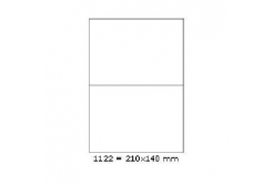 Self-adhesive labels 210 x 148 mm, 2 labels, A4, 100 sheets