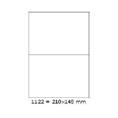Self-adhesive labels 210 x 148 mm, 2 labels, A4, 100 sheets
