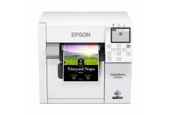 Epson ColorWorks C4000e (mk) C31CK03102MK, color label printer, Matt Black Ink, cutter, ZPLII, USB, Ethernet