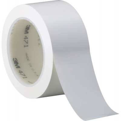 3M 471 PVC adhesive tape, 50 mm x 33 m, white