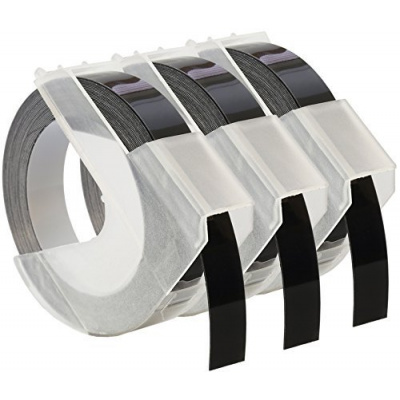 Dymo S0847730, 9mm x 3 m, white / black, 3pcs, compatible tape