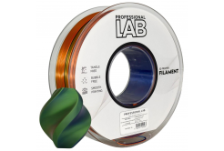 Professional Lab FG-P106-E1, 3D filament, PLA Silk, Tri Color, Orange, Blue, Green, 1kg, 1,75mm