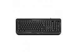 Genius KB-118 II, CZ/SK keyboard, classic, water-resistant, wired type (PS/2), black
