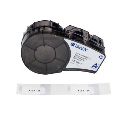Brady M21-131-499 / 152091, 25.40 mm, Nylon, black text / white tape