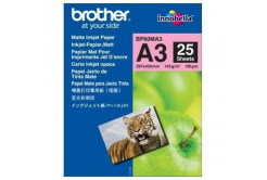 Brother Photo Matt Paper BP60MA3, 145 g/m2, A3, 25pcs, matte, inkjet, white, photo paper