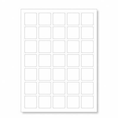 Self-adhesive labels 30 x 30 mm, 54 labels, A4, 100 sheets