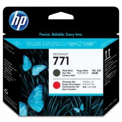 HP CE017A, 771 matte black/chromatic red original print head