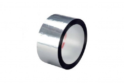 3M 850 S Polyester adhesive tape, silver, 25 mm x 66 m