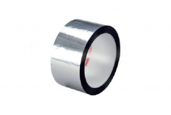 3M 850 S Polyesterová lepicí páska, stříbrná, 25 mm x 66 m