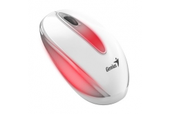 Genius Mouse DX-Mini 31010025405, 1000DPI, optical, 3tl., wired USB, white, classic, RGB backlit