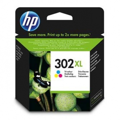 HP 302XL F6U67AE color original ink cartridge
