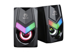 Marvo speakers SG-118, 2.0, 6W, black, volume control, gaming, 150Hz-20kHz, RGB backlighting