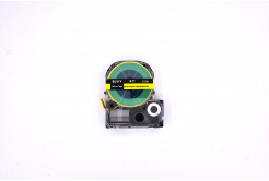 Epson LK-6YBA11 / SU11Y, 11mm x 2,5m, black text / yellow tape, shrink compatible tape